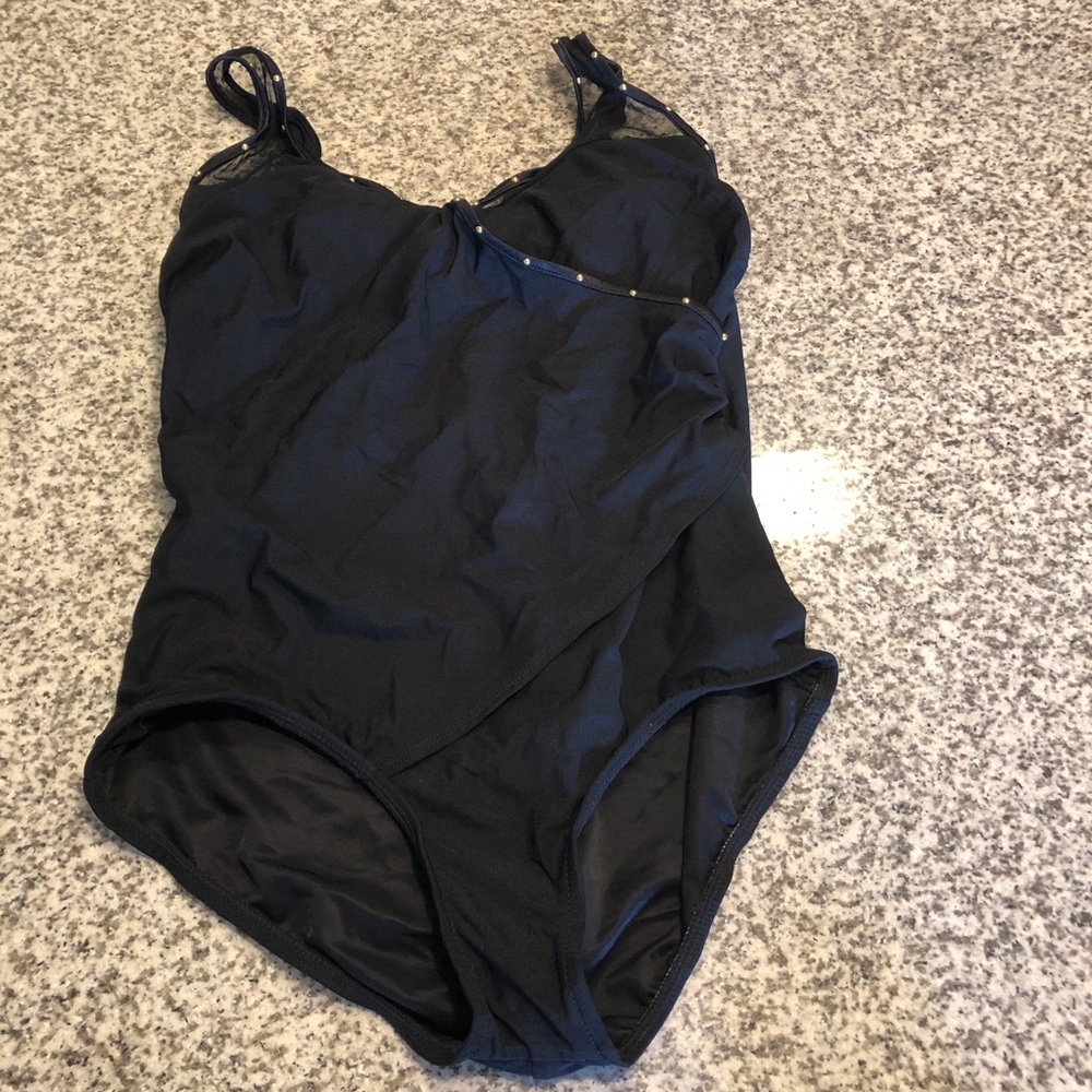 Carol Wior Black New Onepiece Bathing Suit Size 18